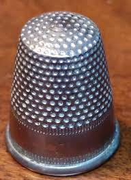 Germany Thimble Number 10 Silver Tone Metal Vintage Sewing ...