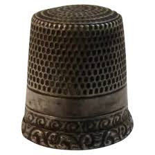 Vintage Sterling Silver Thimble for Sewing. For Sale at Ruby ...