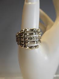 Solid Silver Gothic Skull Hand Ring - Etsy