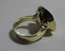 Professionally Hard Gold-plated Ring Made of Silver (835 Ag ...