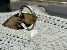 Vintage Mother of Pearl / Turquoise ? Silver Zuni Ring ...