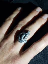 Sterling Silver Ring, Snake Ring, Two Tones Ring, Black Mamba, Animal Ring, Long Snake Ring, Silver Ring - Eden R2072 - Etsy