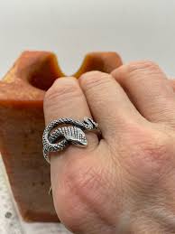Sterling Silver Snake/ Serpent Ring - Etsy Canada