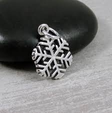925 Sterling Silver Snowflake Charm - Snow Flake Winter ...
