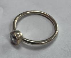 Pandora SS / 14k Petite Circle CZ Stack Ring Size 6.5 ...