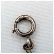 Vintage Green Crystal and Sterling Silver Necklace. For Sale at Ruby Lane