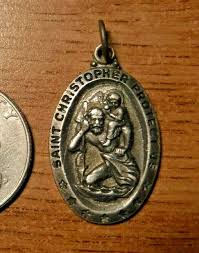 Vintage Sarah Coventry Sterling Silver St Christopher Catholic Medal #51 | eBay