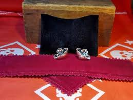 Jewel Art Sterling Silver Earrings Floral 1940s Retro Flower Screwback Pin Up   | eBay