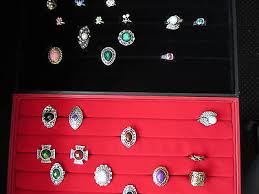 1 - 10 Red Black Velvet Ring Display Tray Display Storage Holder 100 Rings Slots | eBay