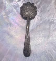 ANTIQUE STERLING SILVER PALM LEAF FAN PEACOCK TAIL MINI ...