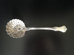 Silverware - Sugar Spoon - Solid Silver Sprinkler - 1st ...