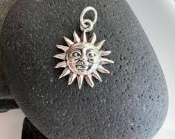 Sterling Silver Sun Face Charm, Tiny Smiling Sun Pendant, Happy Sun, Summer Sun, Silver Sunface Jewelry, Smile Sun Necklace - Etsy UK