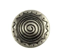 Metal Buttons - Domed Center Swirl Metal Shank Buttons in ...