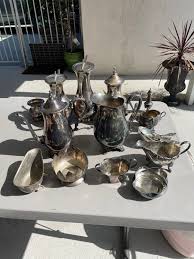 Vintage Silver Plated mix tea pots