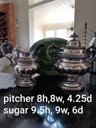 Antique American Coin Silver Milk Pitcher and Sugar Pot ...