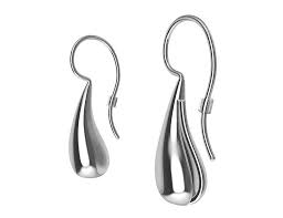 14 Karat White Gold Petite Teardrop Drop Earrings For Sale at 1stDibs | white gold teardrop earrings