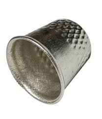 Metal Thimble for sewing quilting, embroidery, and crafts.