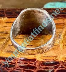 Vintage Navajo Turquoise Ring Time Worn Sterling Silver 10 – Yourgreatfinds