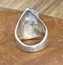 VINTAGE MODERNIST DESIGN STERLING SILVER 925 STATENMENT RING SIZE 7.5 | eBay