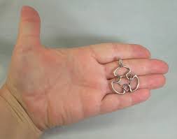 STERLING CELTIC Pendant-vintage 925 Silver-handmade Trefoil ...