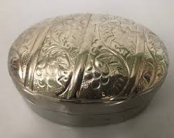 Grape and Flower Ornate Oval Shaped Soap Box - Etsy