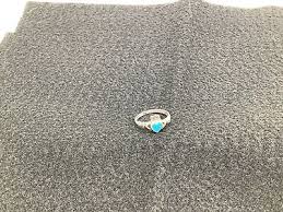 Sterling Silver Blue Turquoise Claddagh Ring Size 8 | eBay