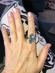 Vintage Native American Indian Turquoise Ring 7.5 Sterling ...