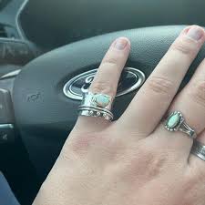 Opal Spinner Ring: 925 Sterling Silver Meditation Ring - Etsy