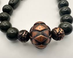 VTG Rare PAULINE RADER Tribal Style Olive Green, and Copper ...