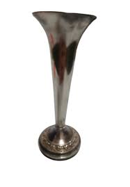 COOL ANTIQUE VINTAGE BUD VASE SILVER PLATED 19 INCH HIGH ...