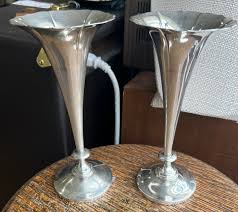 Antique Art Nouveau Meiji Sterling Silver Vase Pr Japanese ...