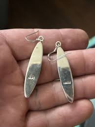 STERLING SILVER NATIVE AMERICAN ONYX FIRE OPAL INLAID DANGLE EARRINGS .925 2”+ | eBay