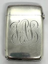 Antique William Summers London Sterling Silver Monogrammed ...