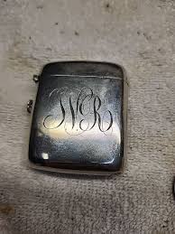 Antique SUPERB ENGLISH STERLING SILVER VESTA CASE . C 1915 ...