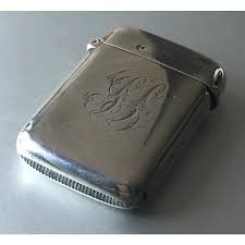 Antique English Silver Match Safe / Vesta by William Neale ...