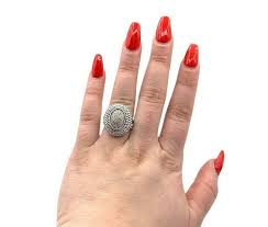 T&C Two-Toned Oval Natural Diamonds 14K 925 Sterling Silver ...