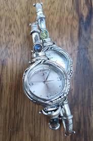 Handmade Silver Watch Bracelet With Gemstones – Delicate ...