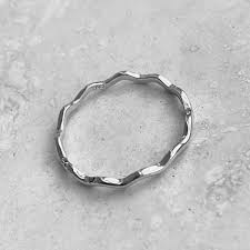 Sterling Silver Small Tiny Wave Ring, Stackable Ring, Waves Ring, Silver Rings | eBay