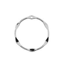 John Bead 33mm Silver Semi-Hammered Circle Beadwork Pendants, 3ct. | Michaels