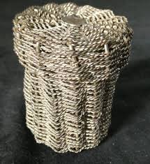 Vintage Silver Rosary Cross Filigree Hand Wrapped & Basket Case Box Lid | eBay