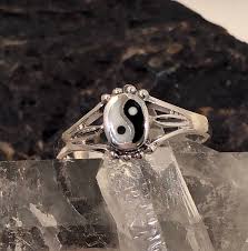 Yin Yang Ring Sterling Silver Jewelry - AlphaVariable