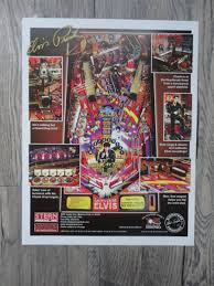 Elvis Pinball Machine Flyer Mint / Stern Original Brochure ...