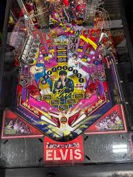 Working but Unshopped Stern Elvis pinball. Game plays well ...