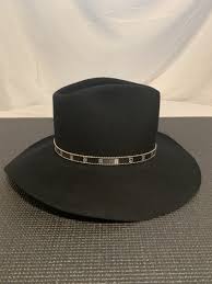 ACE HY Sales Inc Cowboy Hat Sz.7 1/4 Black Western Wear Country Rancher USA Made | eBay