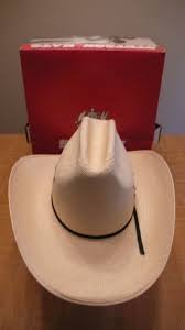 Vtg. Stetson Size 6 7/8 Panama Cowboy Hat W/ Box | eBay