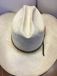 Vtg Classic Bailey U-Rollit White Straw Western Cowboy Hat ...