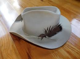 Vintage Stetson Felt 4X Beaver Western Cowboy Hat USA Beige ...