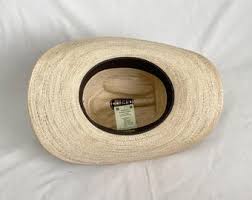 Men's Vintage Retro Beige STETSON Roadrunner Straw Cowboy Hat Size 6 7/8 - Etsy