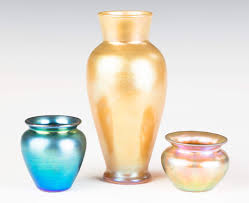 Three Steuben Aurene Vases | Cottone Auctions