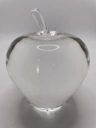 Steuben: 4" Steuben Crystal Classic Temptation Apple ...